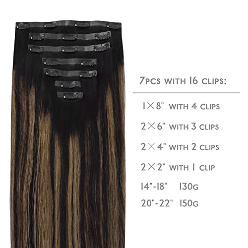 WENNALIFE Hair Extensions for Women: Clip In & U Tip Human Hair
