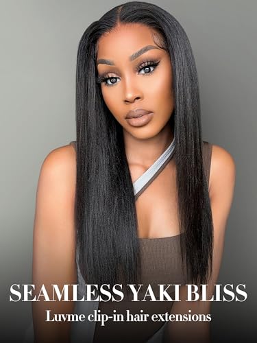 Yaki Straight 20 Inch Human Hair Extensions for Black Hair